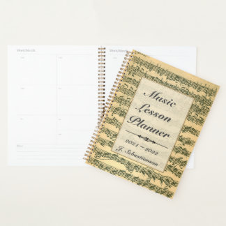 Agenda Manuscrito De Lição De Música Bach Editável
