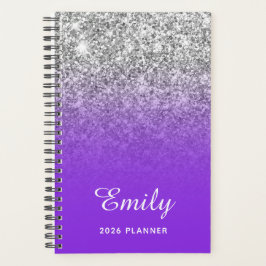 Agenda Mão-De-Lixo Violeta Azul Personalizada
