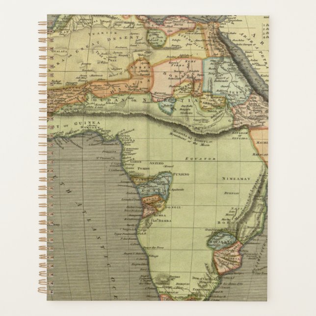 Agenda Mapa antigo antigo inspirado (Frente)