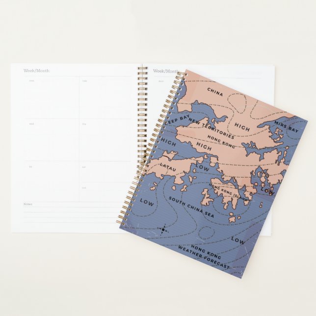 Agenda Mapa Antigo do Tempo de Hong Kong (Exibição)