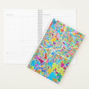 Agenda Mapa Colorido de Atlanta
