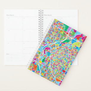 Agenda Mapa Colorido de Denver