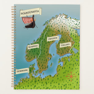 Agenda Mapa da Escandinávia