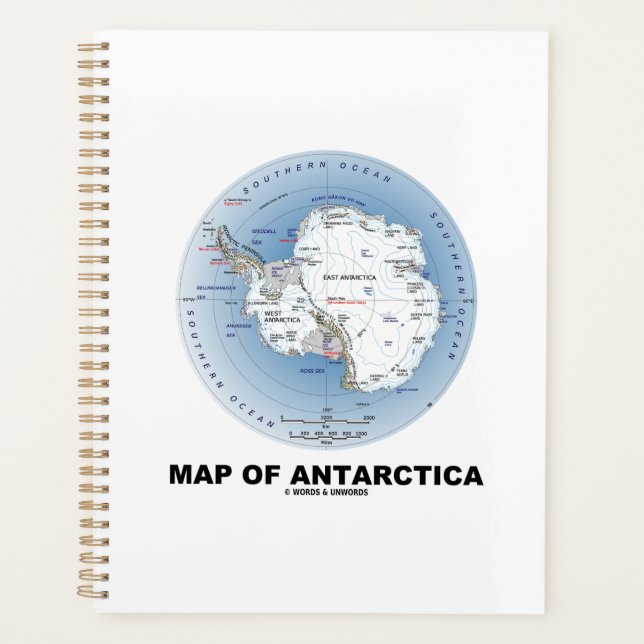 Agenda Mapa Da Geografia Da Antártica (Frente)