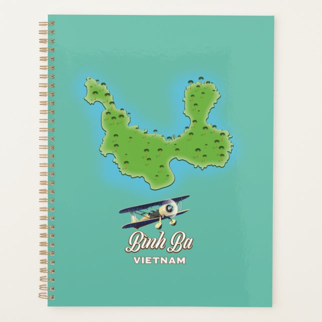 Agenda Mapa da Ilha Bình Ba mapa Vietnã (Frente)