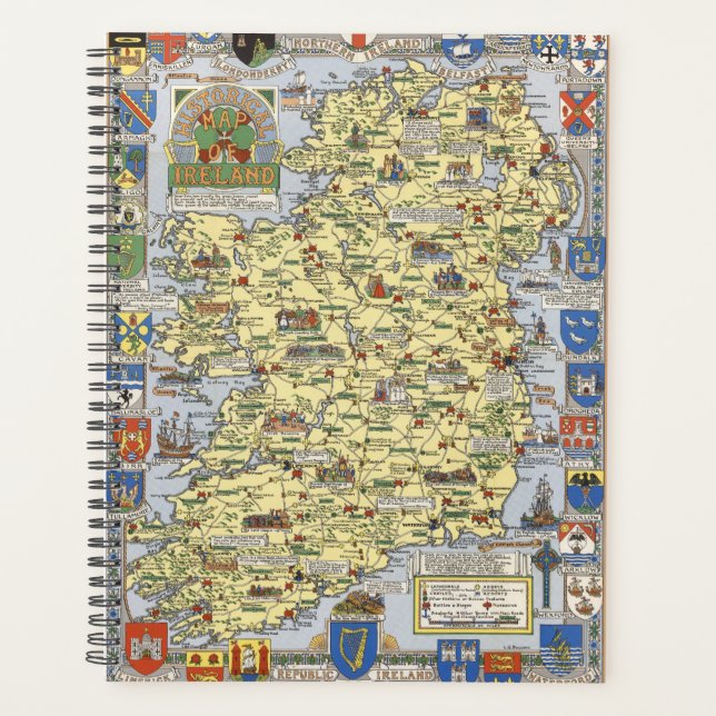 Agenda Mapa da Irlanda Histórica (Frente)