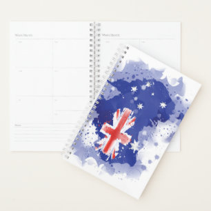 Agenda Mapa de Aquarela da Austrália