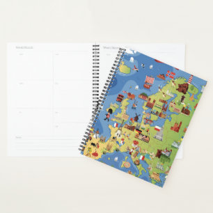 Agenda Mapa de Cartoons da Europa