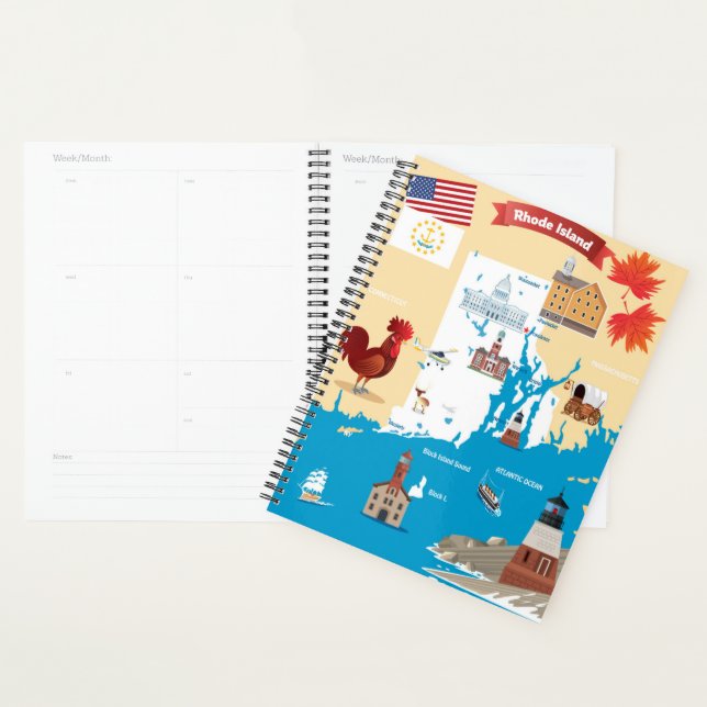 Agenda Mapa de Cartoons da Ilha Rhode (Exibição)