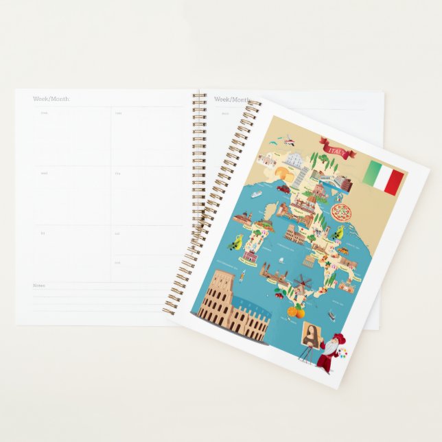 Agenda Mapa de Cartoons da Itália (Exibição)