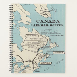 Agenda Mapa de rotas do Canadá - Canadá para correio a