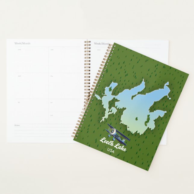 Agenda Mapa de viagem do lago Leech (Exibição)