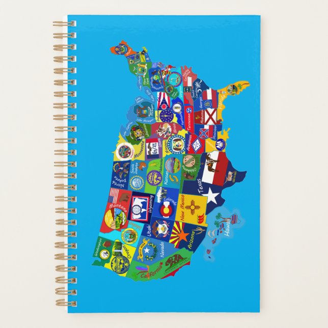 Agenda Mapa dos EUA (Frente)