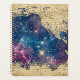 Agenda Mapa Estelar Vintage Roxo Encantado