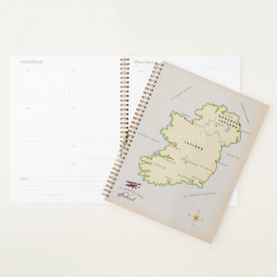 Agenda Mapa Ilustrado da Irlanda