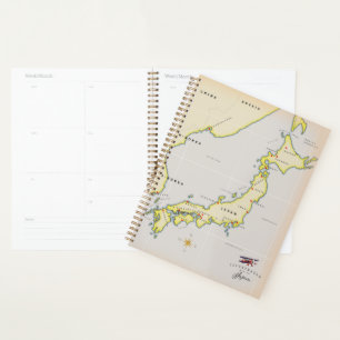 Agenda Mapa ilustrado do Japão