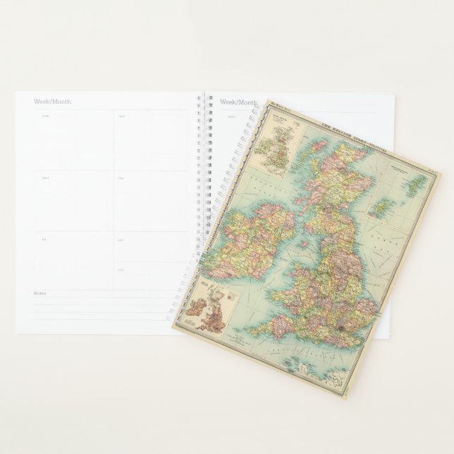 Agenda Mapa político das Ilhas Britânicas (Exibição)