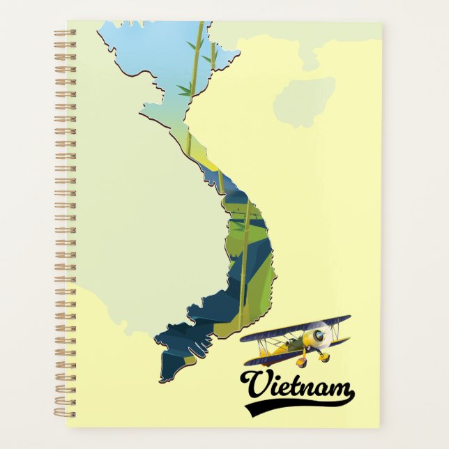 Agenda mapa Viagem do Vietnã (Frente)
