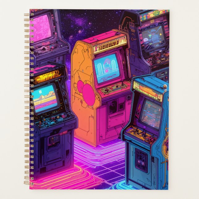 Agenda Máquinas De Arcade Retro (Frente)