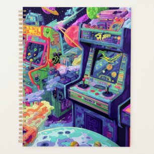 Agenda Máquinas de Arcade Retrô no Espaço