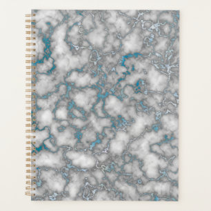 Agenda Marble Azul Branco