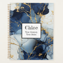 Marble Blue&Dourado Sua Viagem, Suas Regras