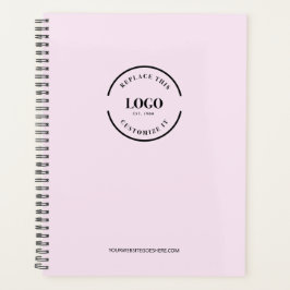 Agenda Marca de logotipo personalizado minimalista rosa s