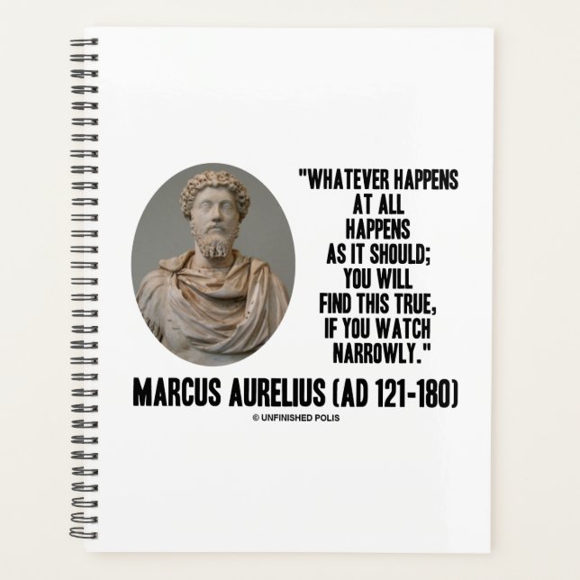 Agenda Marcus Aurelius O Que Acontece De Todo (Frente)