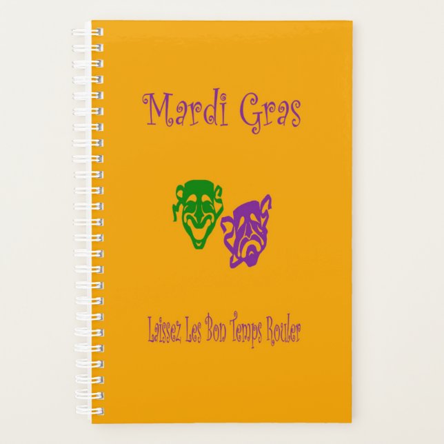 Agenda Mardi Gras Mask Rouler (Frente)