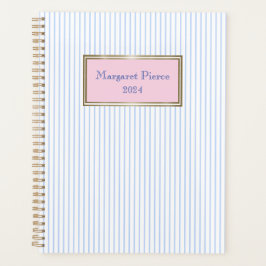 Agenda Margaret Pinstripe Planner a rosa