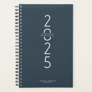 Agenda Marinho Azul Vertical Ano Moderno Semanal