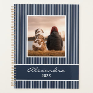 Agenda Marinho Moderno Azul 1 Foto 2023 Personalizada