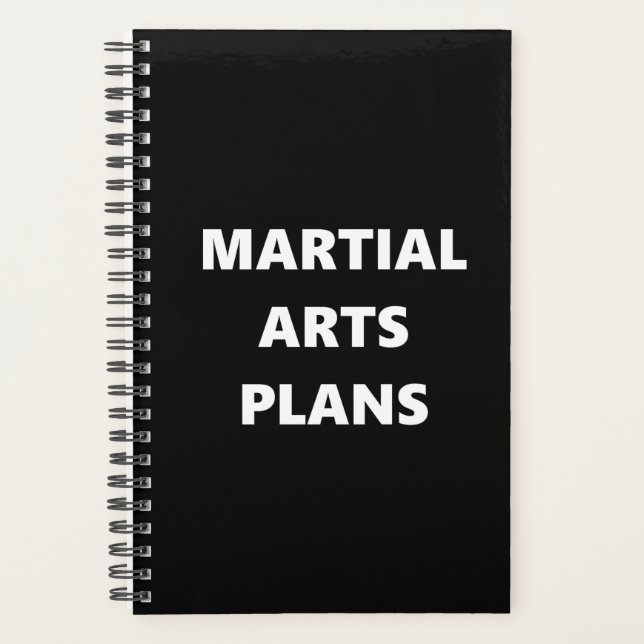 Agenda Marital Arts Planner Esportivo Planos de Artes Mar (Frente)