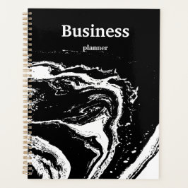 Agenda Mármore branco preto moderno
