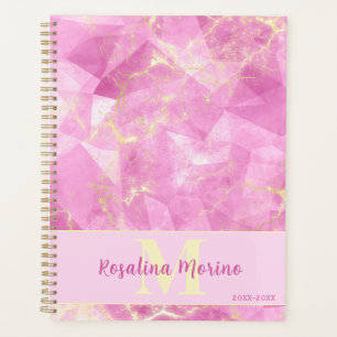 Agenda Mármore Geométrico Rosa Rosa Rosa Rosa Rosa Rosa R