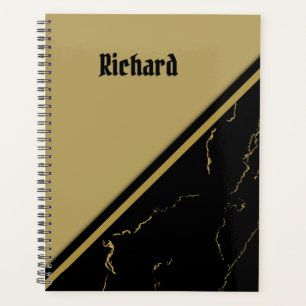 Agenda Mármore Preto Pessoal