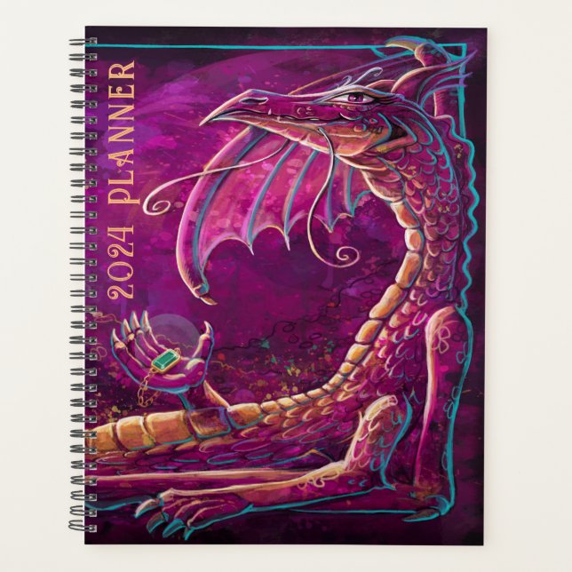Agenda Maroon Dragon Planner (Frente)