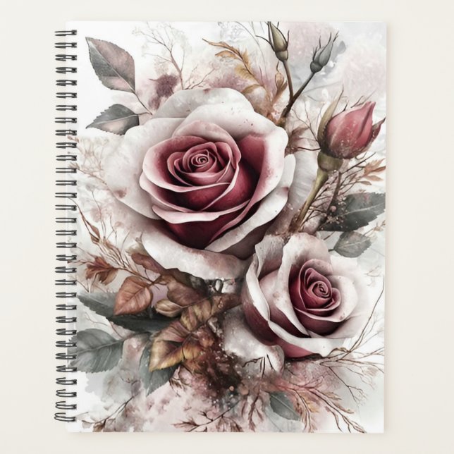 Agenda Maroon Rosas (Frente)