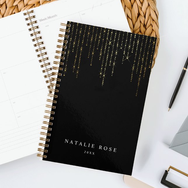 Agenda Marquee Dourado Personalizado (Criador carregado)
