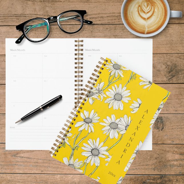 Agenda Marrons Amarelo e Branco (Criador carregado)