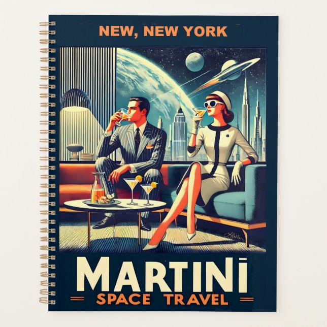 Agenda Martini Space Posteres de viagens New, Nova York (Frente)