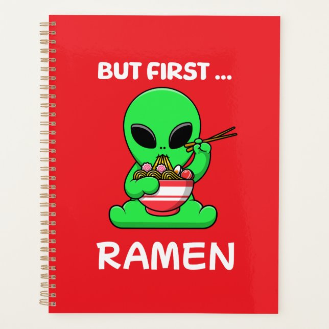 Agenda Mas primeiro Ramen diverte Alienígena (Frente)