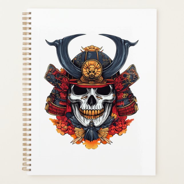 Agenda Máscara de Samurai Caveira (Frente)