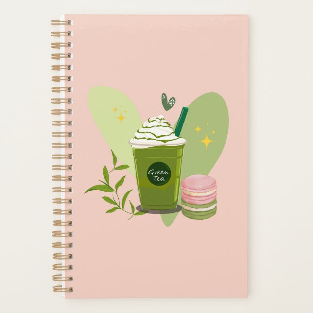Agenda Matcha e Macarons (Frente)