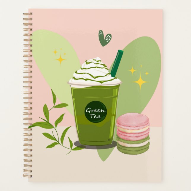 Agenda Matcha e Macarons (Frente)