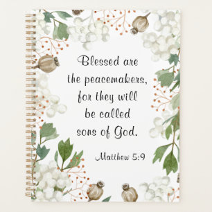 Agenda Matthew 5 9 Bendito são os Peacemakers Beatitudes