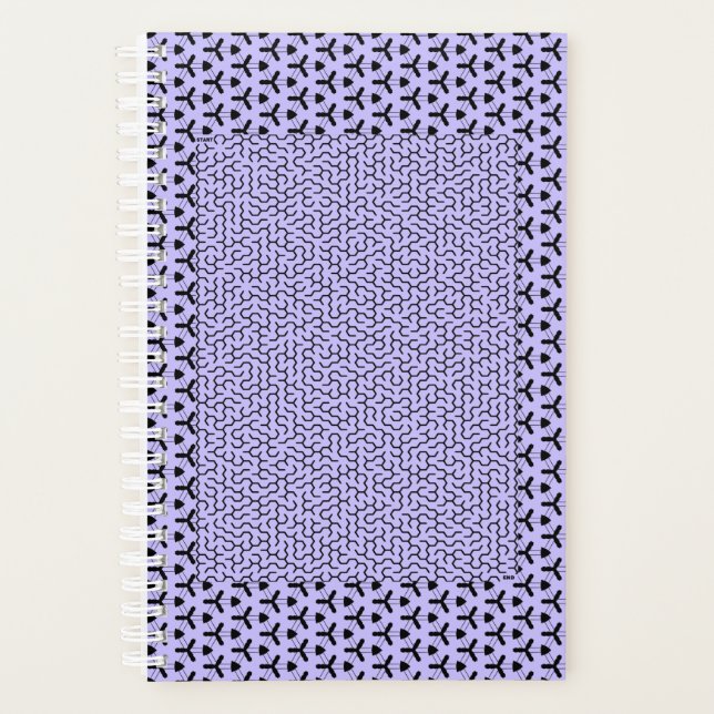 Agenda Maze Hexágono Roxo (Frente)