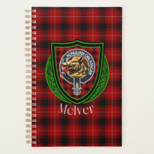 McIver Scottish Clan Tartan & Crest