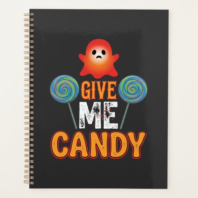 Agenda Me Dê Doce Fantasma de Halloween_1 (Frente)