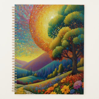 Agenda Meadow and Flowers Colorful Art